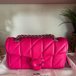Coach quilted tabby 20 in dragonfruit